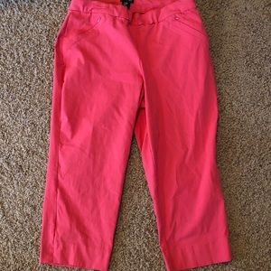 Pink capri pants